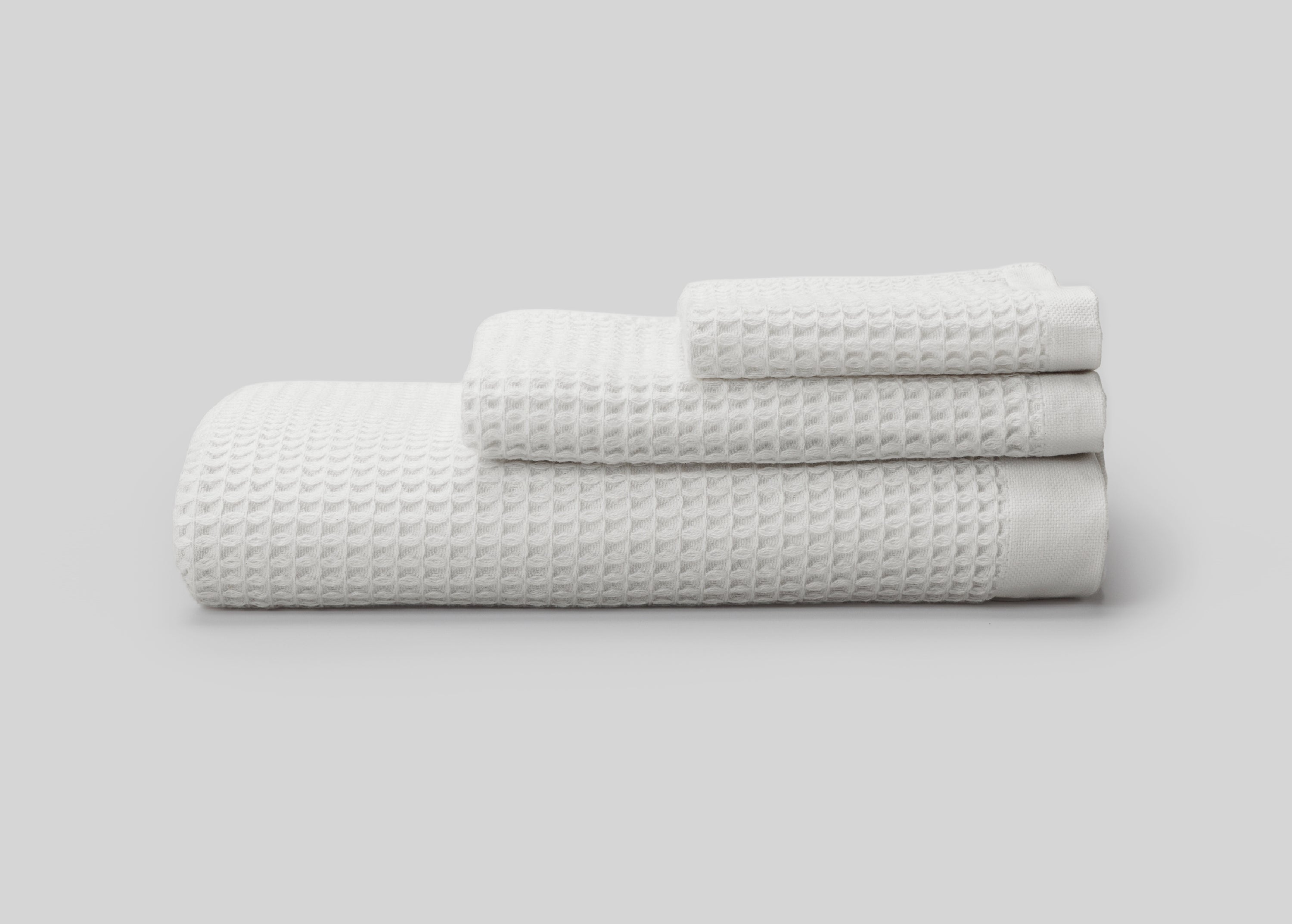 Waffle Towel Set [White] 今治