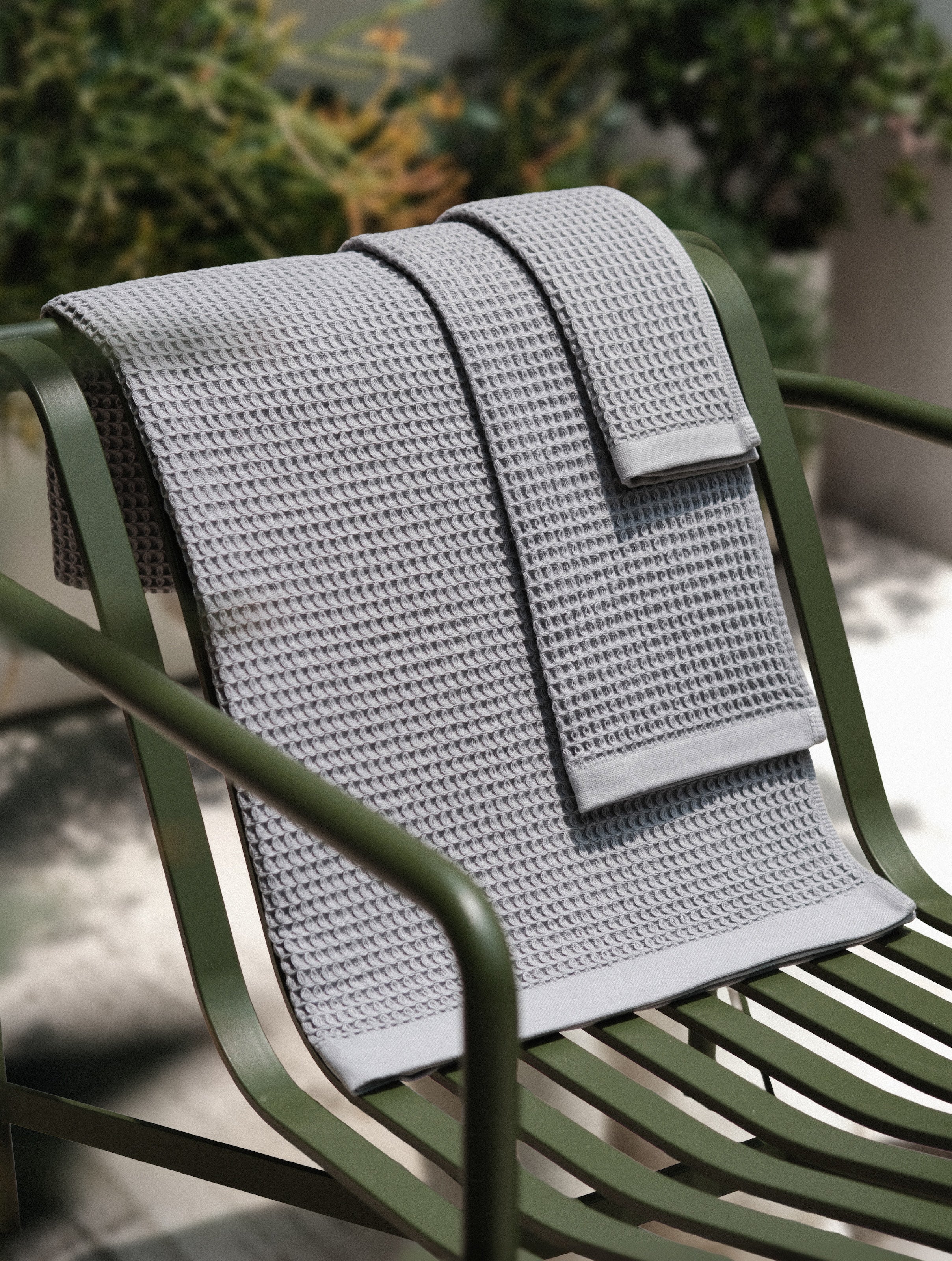 Waffle Towel Set [Grey] 今治