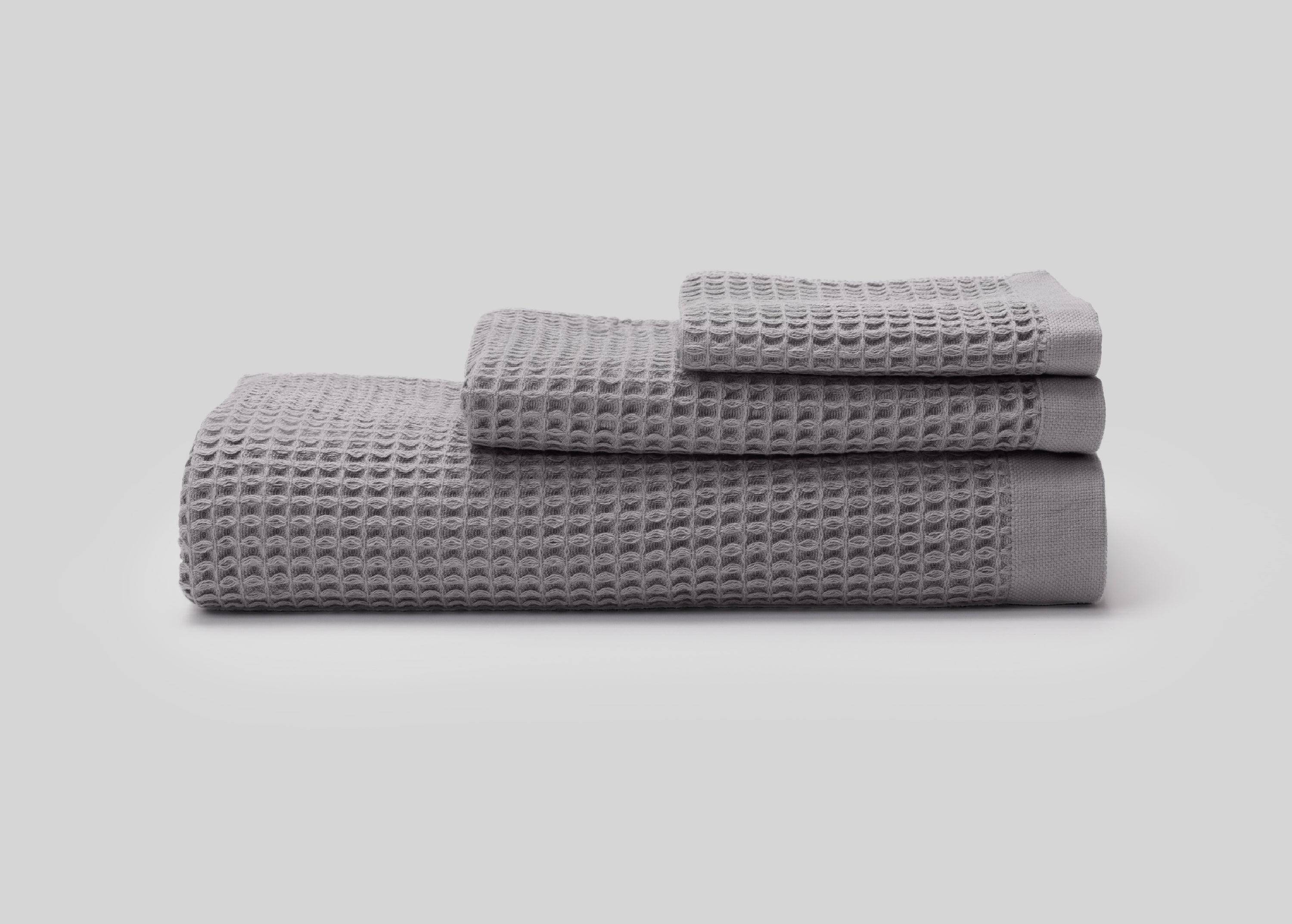 Waffle Towel Set [Grey] 今治