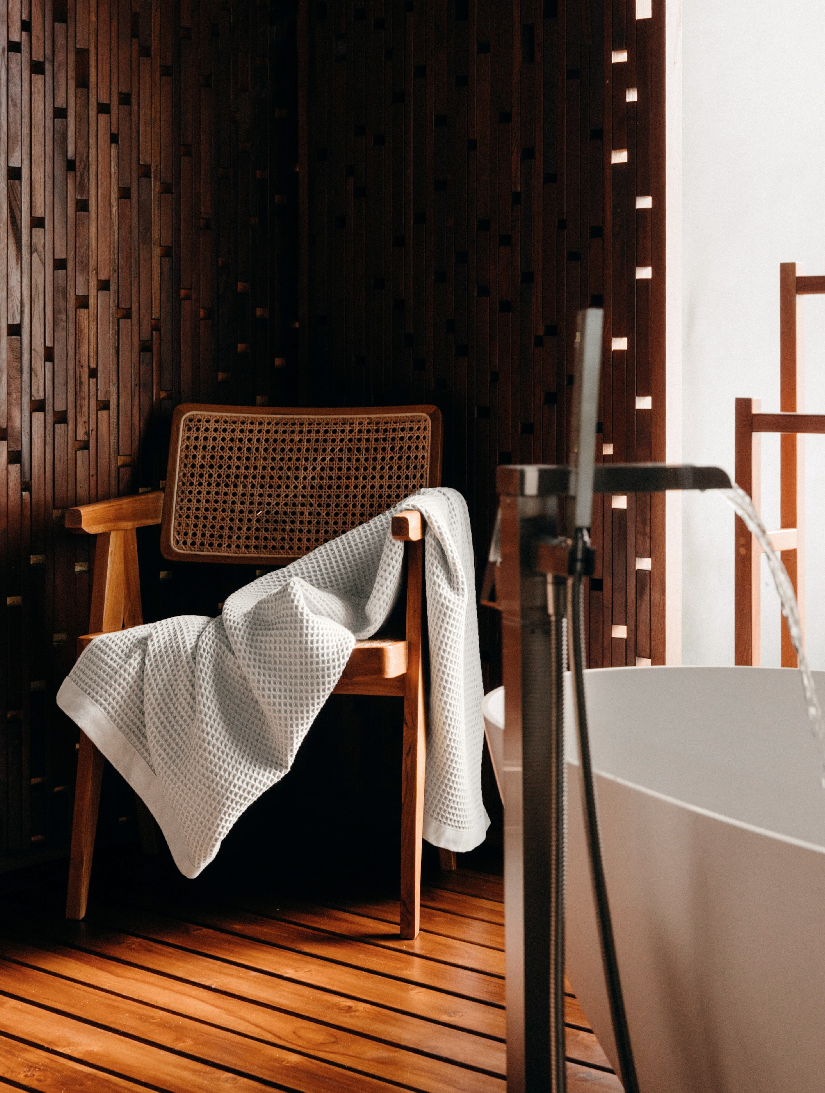 今治 Waffle Towel [White]